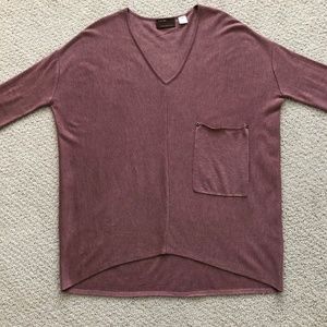 Kerisma.....Raven Mauve Large Pocket Sweater...S/M
